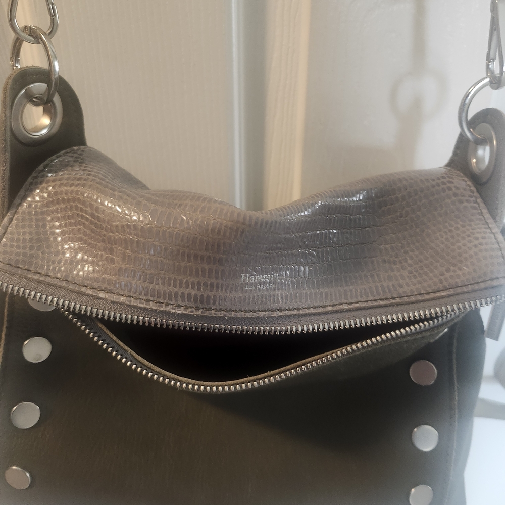 Hammitt Olive Green Leather Shoulder Bag